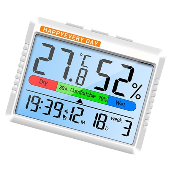 Geemin Wall Mounted Digital Display Clock With Large Screen For Modern Home And Office
