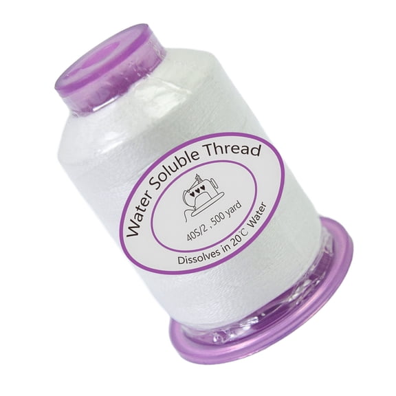 Geemin Water Soluble Sewing Thread Vinylon Ingredient Fast Dissolving For Temporary Stitching And Embroidery Sustainable Friendly Crafting Supplies