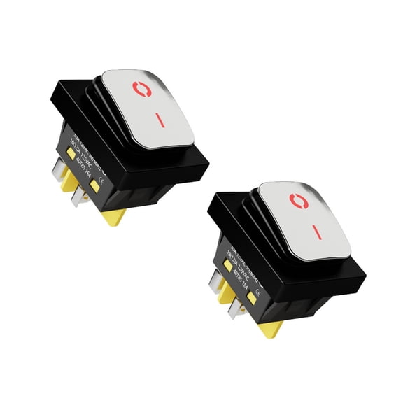 Geemin Waterproof Marine Boats Rocker Switches 4 Pin Toggle Switches 30A LED Lighted Rocker Switches for Marine Boats Enduring