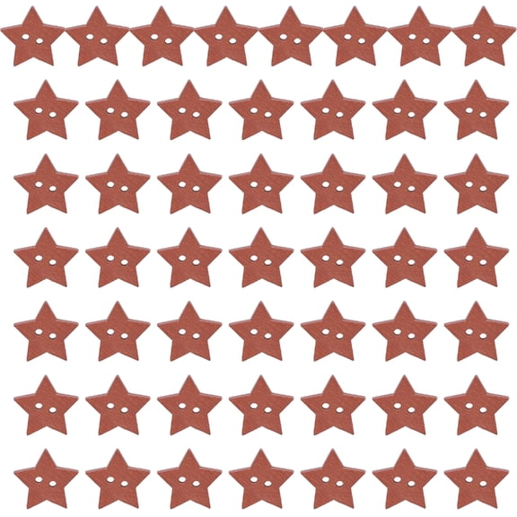Geemin Wooden Star Shaped Button for Sewing Craft Knitting Dressmaking Shirt Cardigans