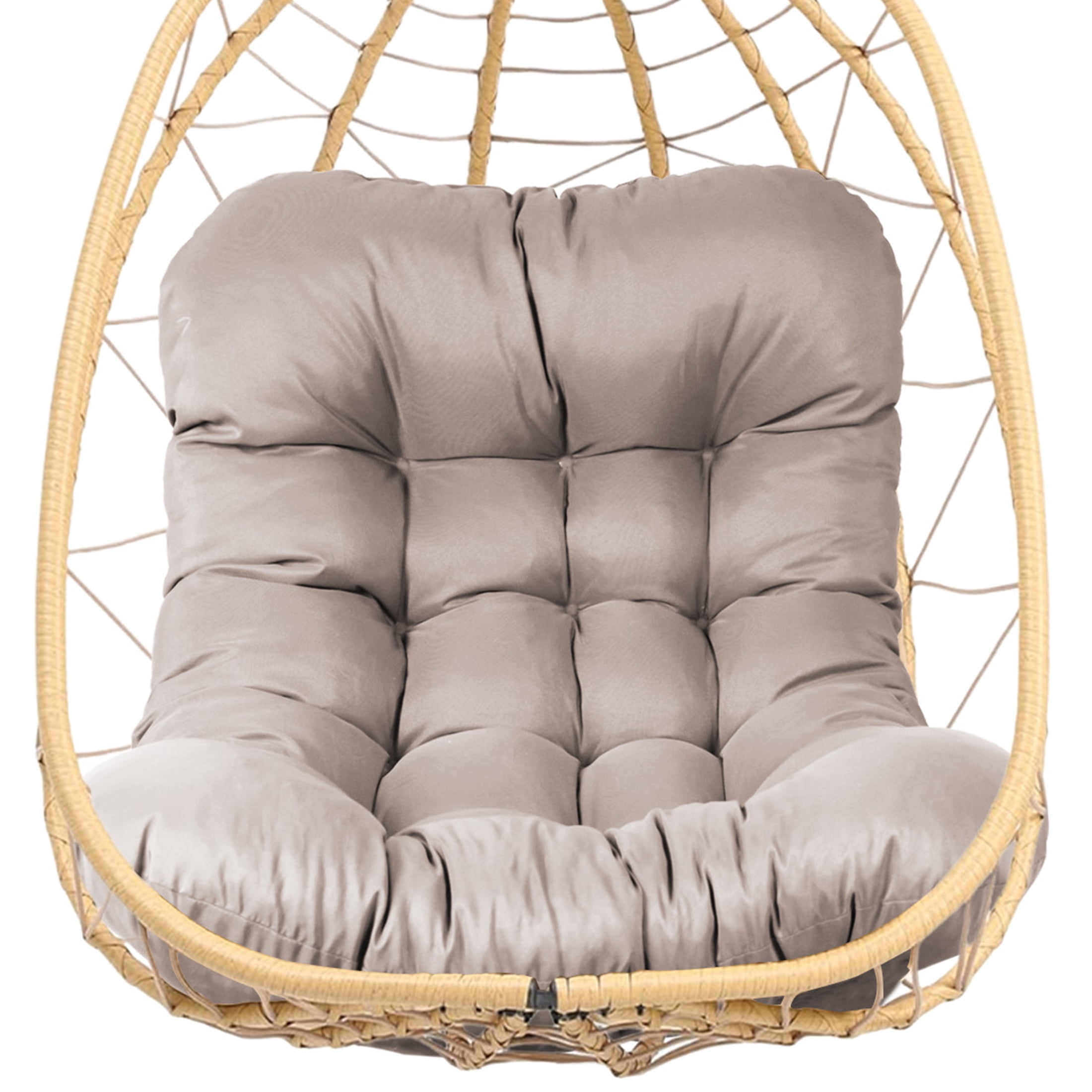 Geemuslly Egg Chair Cushion Replacement, 7.8 inchThickened Outdoor Hanging Chair Seat Pad , Waterproof Swing Basket Chair Cushion for Patio or Garden (Only Cushion)