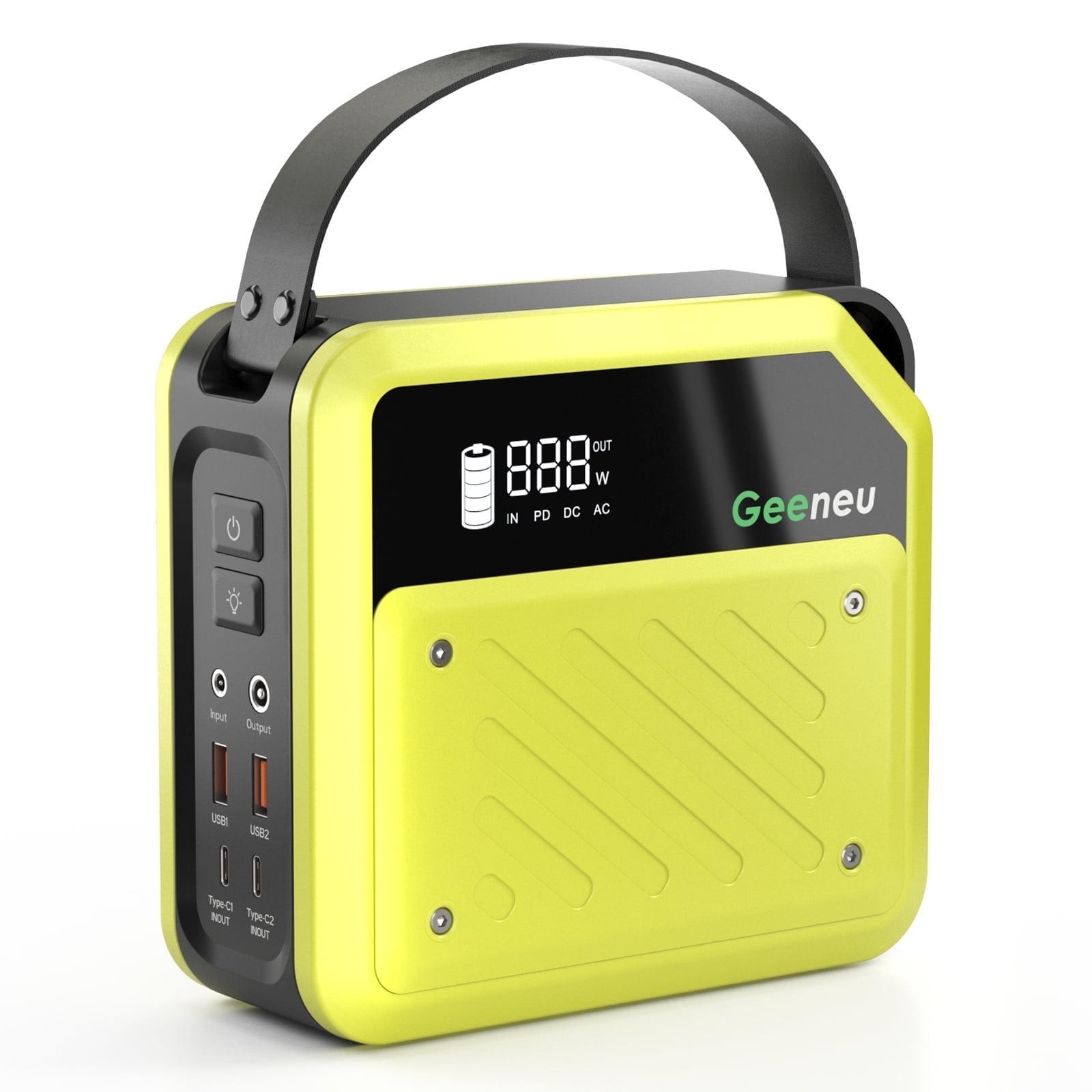 Geeneu 268W Portable Power Station, 270Wh Portable Generator with 2 Typc-C (PD 100W Support), 2 USB and 2 DC Ports for Home Use Backup, Power Outages, and Outdoor Camping