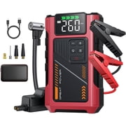Geeneu Car Jump Starter with Air Compressor,5000A Peak Jumper Box for Car Battery Portable Booster Jump Pack,12V Jumpstart Combo 150PSI Tire Inflator Air Pumpup to 8.0L Gas/6.5L Diesel