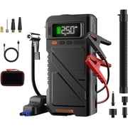 Geeneu 8000A Peak Battery Jump Starter with Air Compressor, Portable 12V Car Battery Jump Box Power Pack for 10L Gas/9L Diesel Engine with 150PSI Tire Inflator & Extended Jumper Cable
