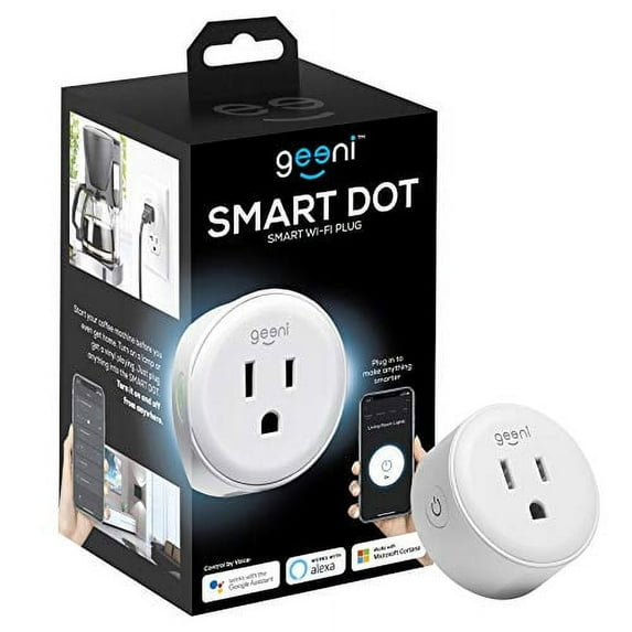 Geeni GN-WW117-199, Dot Smart Wi-Fi Outlet Electrical Plug