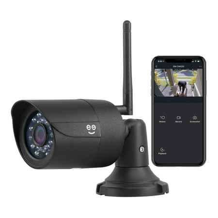 Geeni Hawk 2 Wireless Outdoor Security Camera, Night Vision, Motion Sensor, 2-Way Audio, Alexa & Google Home Compatible
