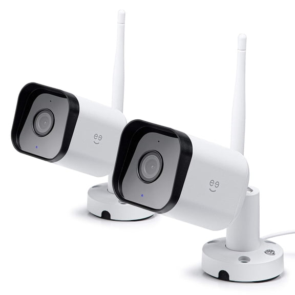 Geeni Hawk 3 1080p HD Smart WiFi Security Camera, Outdoor IP66 Weatherproof, 2-Pack (Supports Only 2.4GHz Wi-Fi)