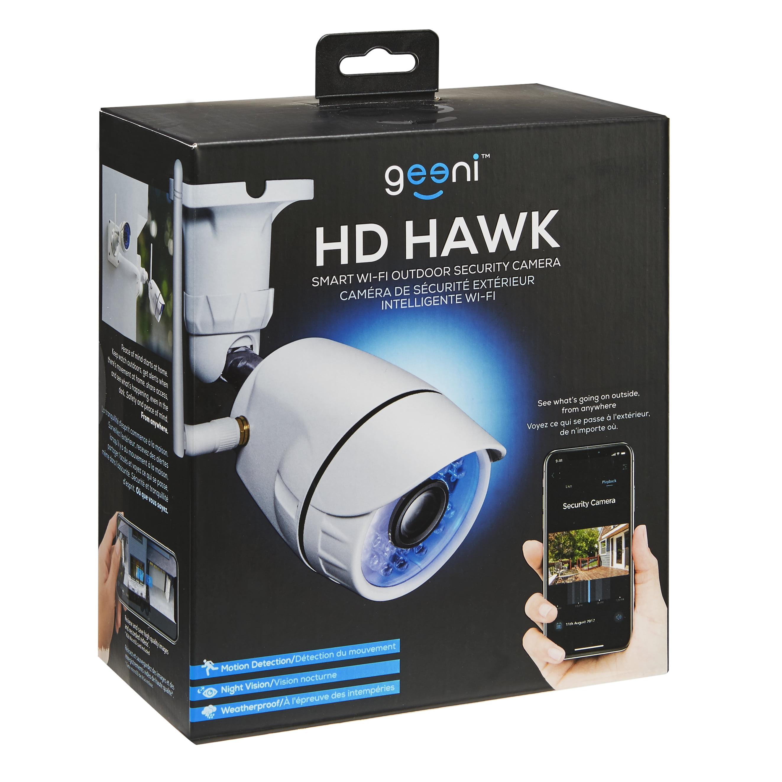 Geeni Hawk Smart Wi-Fi Outdoor Security Camera 720p 