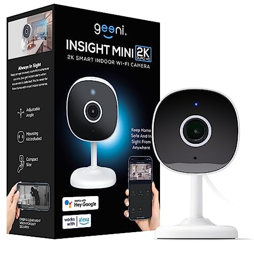 Geeni Insight Smart Security Camera for Home 2K Quad HD, WiFi