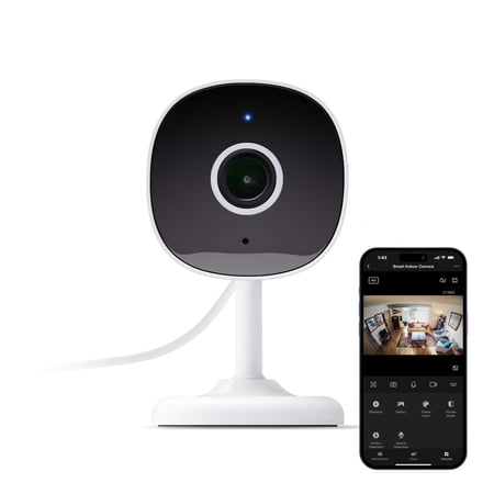 Geeni Insight Smart Security Camera for Home - 2K Quad HD, Wi-Fi, Motion Detection, Night Vision, Two-Way Audio - Baby Monitor, Cloud & SD Card Storage, Compatible with Alexa & Google Home