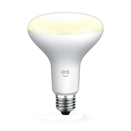 Geeni - BR30 Wi-Fi Smart LED Bulb with Alexa, Google Assistant and Microsoft Cortana - Adjustable White