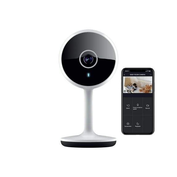 Geeni Indoor Wi-Fi Smart Security Camera 1080p Night Vision, Alexa & Google Compatible