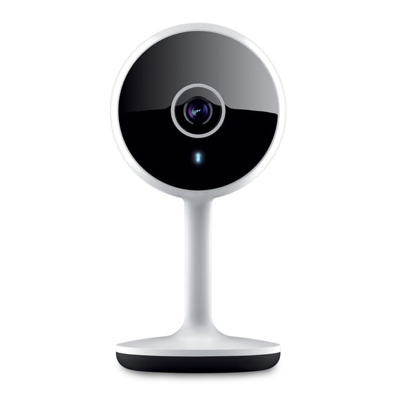 Geeni Vivid HD Indoor Smart Security Camera - Live Stream, Night Vision, 2-Way Audio, Motion Detection, microSD Recording & App Control, White