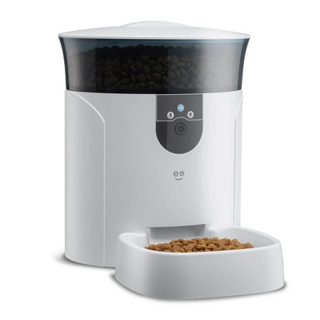 Geeni Pet Connect Feeder with Camera, 7 Liter Automatic Pet Dog & Cat Pet Feeder HD Camera
