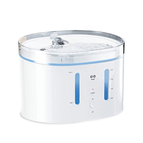 Geeni PetConnect Smart Fountain, 2.5 Liter Automatic Pet Water Dispenser for Cats & Dogs