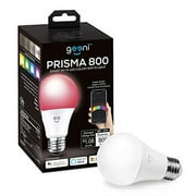 Geeni Prisma 800 2700K Dimmable A19/E26 Smart Light Bulb, Color Changing RGBW LED, 1-Pack
