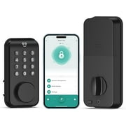 Geeni Smart Deadbolt Lock - Keyless Entry Door Lock with Keypad, Wi-Fi, App Control, Voice Command, IPX5 Waterproof