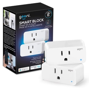 Geeni Smart Plug Mini 15A WiFi Outlet (2-Pack)