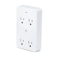 thumbnail image 1 of Geeni Smart Wi-Fi 4 Outlet Plug with Surge Protection, – No Hub Required – Compatible with Alexa, Google Home, White – 1-Pack, 1 of 11