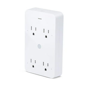 Geeni Smart Wi-Fi 4 Outlet Plug with Surge Protection, No Hub Required Compatible with Alexa, Google Home, White 1-Pack