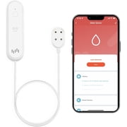 Geeni Smart WiFi Water Leak Detector & Sensor, 80dB Alarm for Basement, Kitchen, Bathroom, White