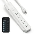 thumbnail image 1 of Geeni Surge Smart Plug Power Strip, Wifi Hub Extender, 125V, 6 Outlets, Voice Control Compatible, 1 of 9