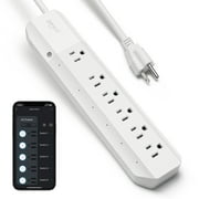 Geeni Surge Smart Plug Power Strip, Surge Protector with 6 Individually Controlled Smart Outlets,  Works with Alexa & Google Home