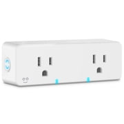 Geeni Switch Duo Double Smart Plug, White, 2 Outlets, Works with Alexa and Google Home