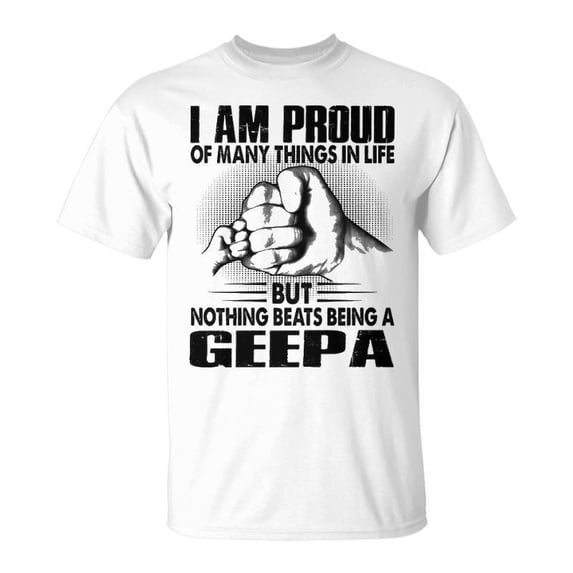 Geepa Grandpa Gift Nothing Beats Being A Geepa Unisex Jersey Crewneck Tshirt