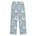 thumbnail image 1 of Geese Daisy Pattern Pajama Pants Soft Lightweight Lounge Pants Bottoms Sleep Pants Warm Comfy, 1 of 9
