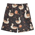 thumbnail image 1 of Geese Pink Flower Pattern Athletic Shorts Breathable with Comfort Fit Drawstring Casual Sweatshorts Large, 1 of 9