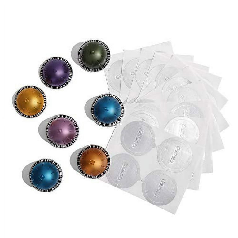 Aieve Aluminum Foil Seals Lid for Reusable Nespresso Pods Vertuo Compatible  with Nespresso Refillable Capsule (120Pcs) - Yahoo Shopping