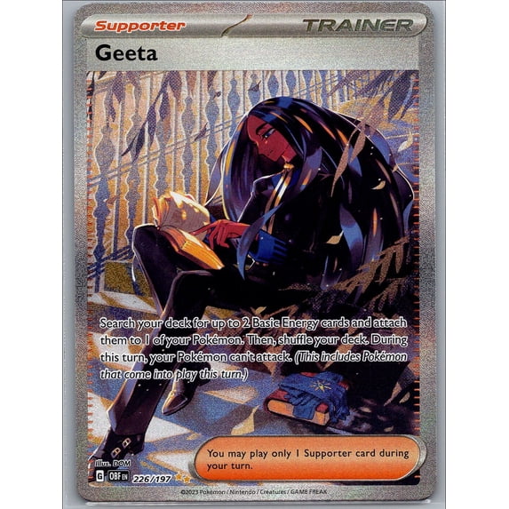 Pokemon TCG - Geeta 226/197 Full Art Special Illustration Rare Card (Obsidian Flames)