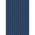 thumbnail image 1 of Geetinfly 10*13FT Area Rugs 1150Gsm 100% Polyester Rug 350Gsm Pile Weight Pearl Pile Washed Back Folding Simulation Printed Carpet - Modern - Herringbone Imitation Linen Navy blue hue, 1 of 8