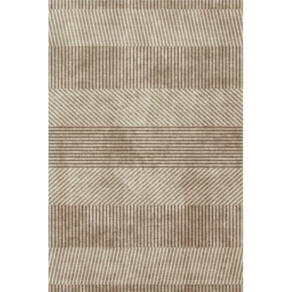 Geetinfly 10*13FT Area Rugs 1150Gsm 100% Polyester Rug 350Gsm Velvet Weight Pearl Velvet Washed Back Folding Simulation Printed Carpet Xm-Modern-Patterned Brown tone