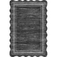 thumbnail image 1 of Geetinfly 10*13FT Area Rugs 1200Gsm 100% Polyester Rug 350Gsm Velvet Weight Pearl Velvet Washed Back Folded Imitation Print Carpet - Modern - Plain Black tone, 1 of 8