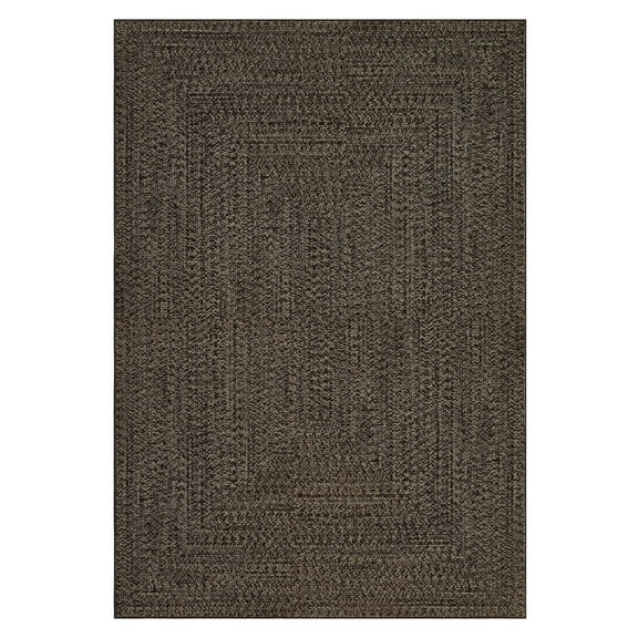 Geetinfly 10 x 13 ft Polyester Taupe Rectangular Living Room Bedroom Dining Room Office Solid Modern Machine Washable Area Rug