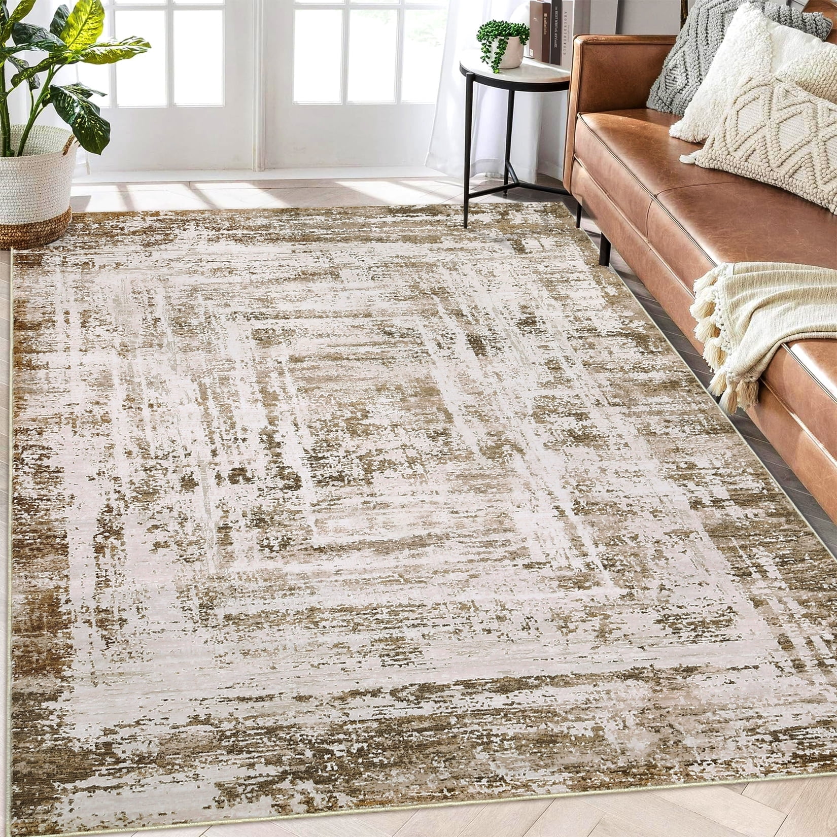 Polyester Barea Rug Example Geetinfly 100% Polyester Area Rugs 5*7ft (152*213cm) - Pile Weight 350G ...