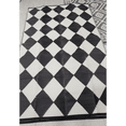 thumbnail image 1 of Geetinfly 10FT Area Rugs 320Gsm Pp Tube Plastic Woven Outdoor Carpet-Modern-Large Diamond Grid Black-White, 1 of 8