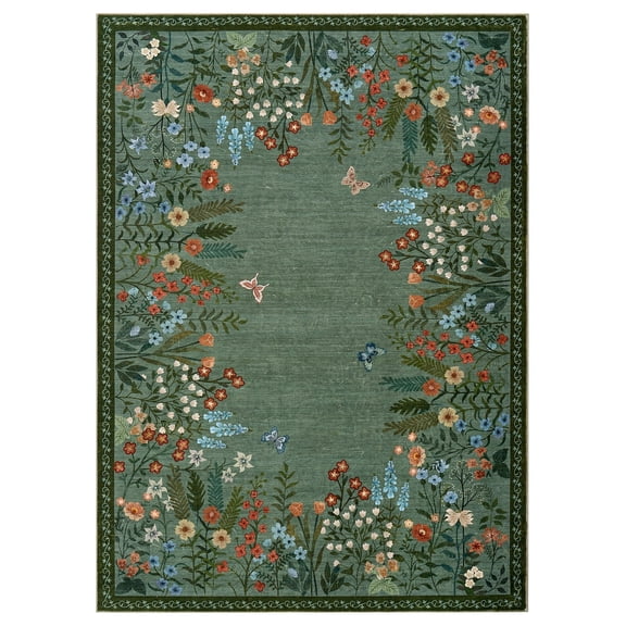 Geetinfly 10inX13inPearl Velvet Cotton Rug with TPR Non-Slip Washable Foldable Backing – SoFT Area Rugs Durable Carpet Mat for Easy Care and Cozy Home
