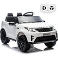 thumbnail image 1 of Geetinfly 12V Licensed Land Rover Kids Electric Ride-On Car, 2 Motors, 3 Speeds, 4.5Ah Battery, Remote Parental Control - White, 1 of 8