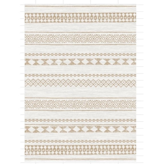 Geetinfly 13FT Area Rugs 1400gsm 100% Polyester Rug pearl wash back folding printed carpet Light coffee color