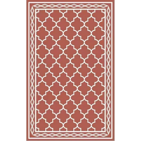Geetinfly 18FT Area Rugs Outdoor Rug for Patios Waterproof Reversible Rug Geometric Rug Lightweight Rug Plastic Straw Outdoor Rug Red