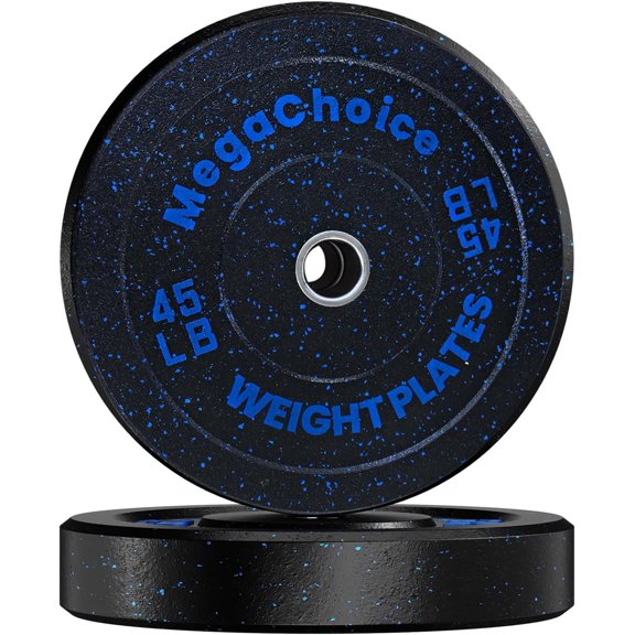 Geetinfly 2.2 inch Bumper Plates set of Rubber Weight Plate,for Weight Lifting Strength Training Home Gym,2PCS