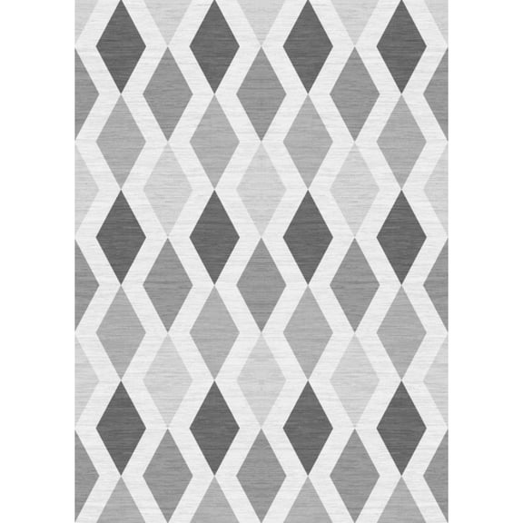 Geetinfly 2*6FT Area Rugs 1150Gsm 100% Polyester Rug 350Gsm Velvet Weight Pearl Velvet Washed Back Folded Printed Carpet Xm-Modern-Veilugeya Gray tone