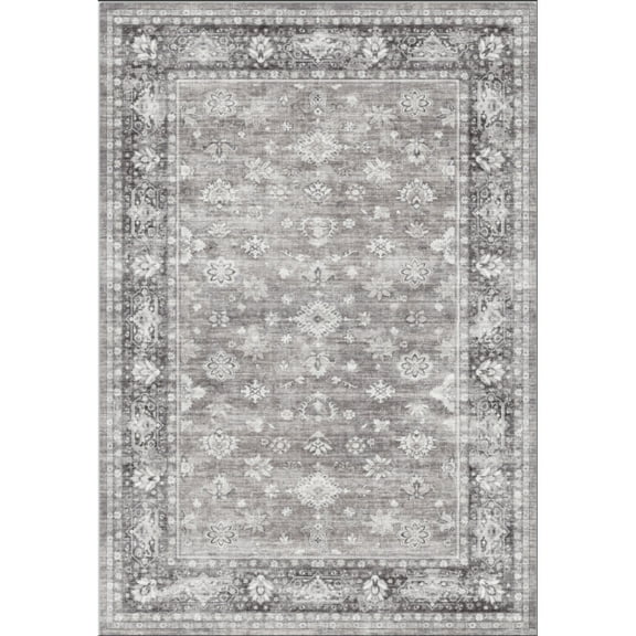 Geetinfly 2*6FT Area Rugs 1150Gsm 100% Polyester Rug 350Gsm Velvet Weight Pearl Velvet Washed Back Folding Printed Carpet Xm-Abstract-Deep Love Gray tone