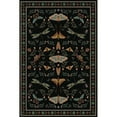 thumbnail image 1 of Geetinfly 2*6FT Area Rugs 1150Gsm 100% Polyester Rug 350Gsm Velvet Weight Pearl Velvet Washed Back Folding Simulation Printed Carpet Xm-Modern-Ecological Paradise Black tone, 1 of 8