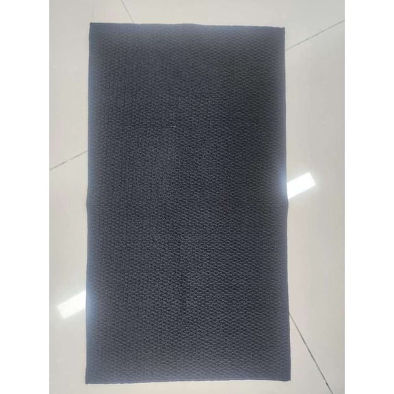 Geetinfly 2*6FT Area Rugs 1330Gsm 700Gsm Polypropylene Pineapple Ring Plain Washed Back Carpet-Modern-Sumeng Black tone