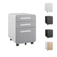 thumbnail image 1 of Geetinfly 3 Drawer Mobile File Cabinet With Lock, Metal Under Desk Rolling Filing Cabinets, Fully Assembled 5-wheel Office Cabinet For Home Office Letter/Legal/A4, 1 of 6