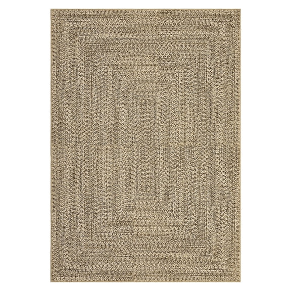 Geetinfly 3 x 5 ft Polyester Beige Yellow Rectangular Living Room Bedroom Dining Room Office Solid Modern Machine Washable Area Rug